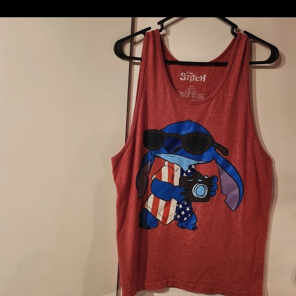 Disney Stitch Red Sleeveless Top